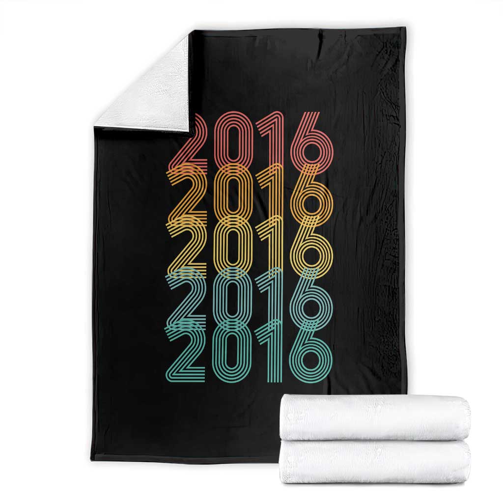 10th Birthday Throw Blanket Vintage 2016 Retro 10 Years Old Birthday