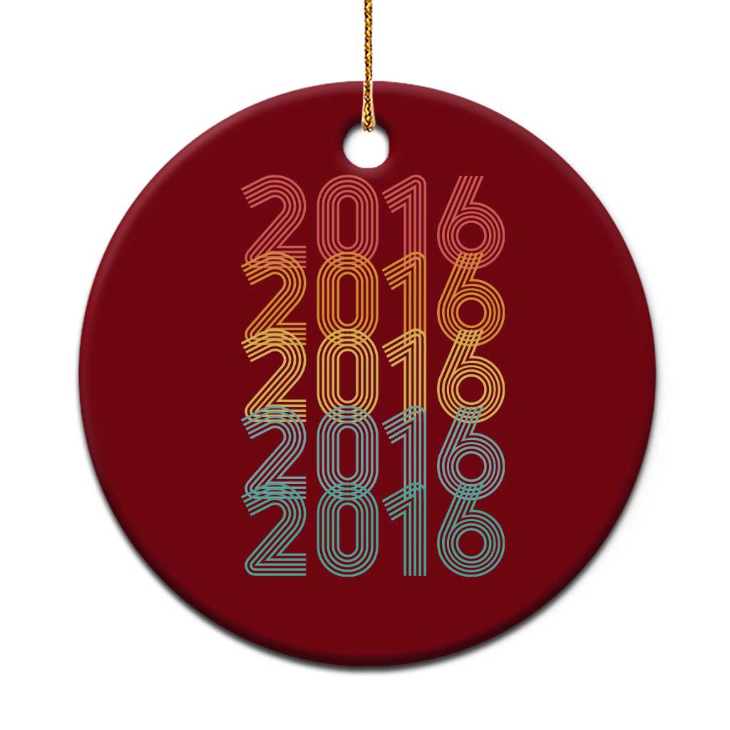 10th Birthday Ceramic Ornament Vintage 2016 Retro 10 Years Old Birthday