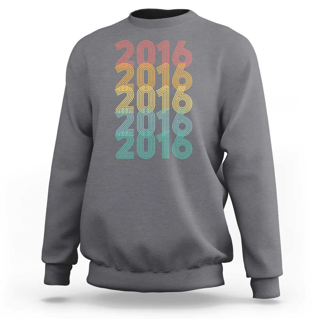 10th Birthday Sweatshirt Vintage 2016 Retro 10 Years Old Birthday