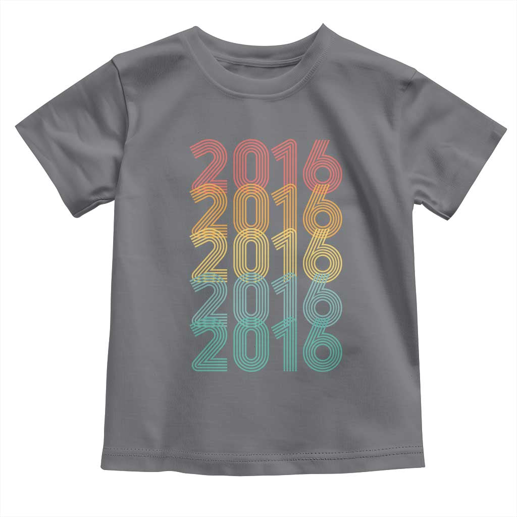 10th Birthday Toddler T Shirt Vintage 2016 Retro 10 Years Old Birthday