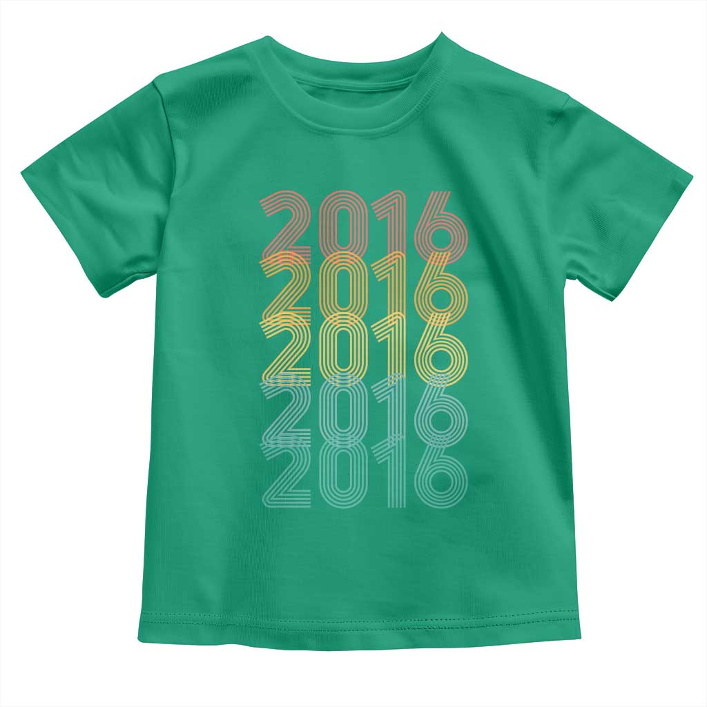 10th Birthday Toddler T Shirt Vintage 2016 Retro 10 Years Old Birthday