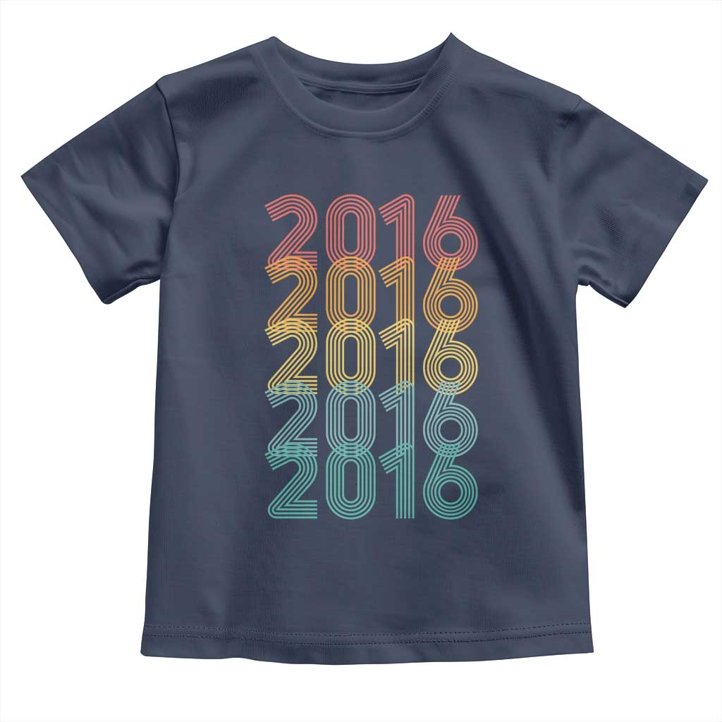 10th Birthday Toddler T Shirt Vintage 2016 Retro 10 Years Old Birthday