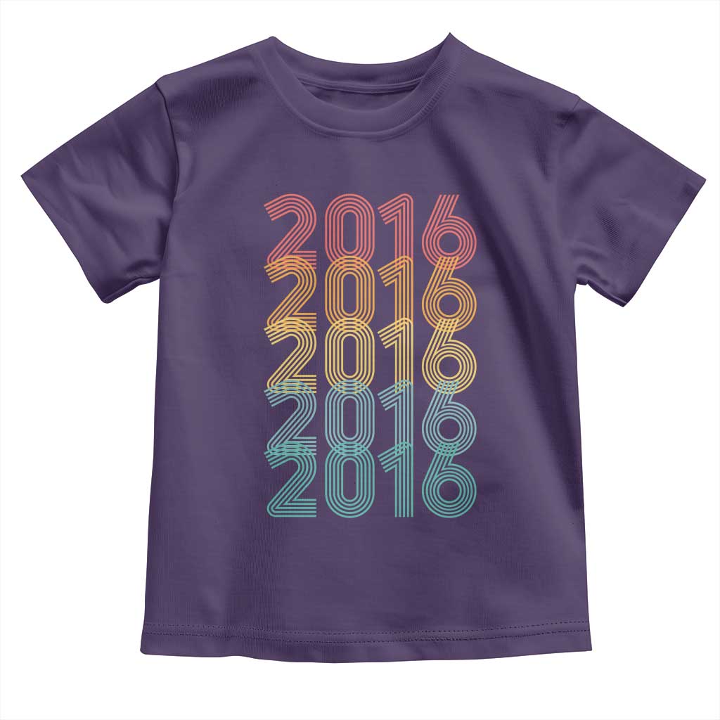 10th Birthday Toddler T Shirt Vintage 2016 Retro 10 Years Old Birthday