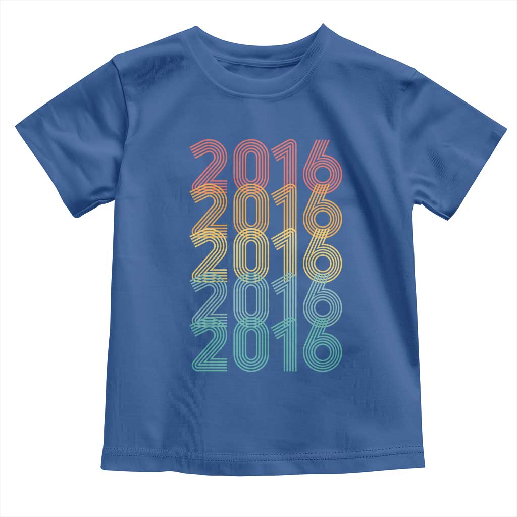 10th Birthday Toddler T Shirt Vintage 2016 Retro 10 Years Old Birthday