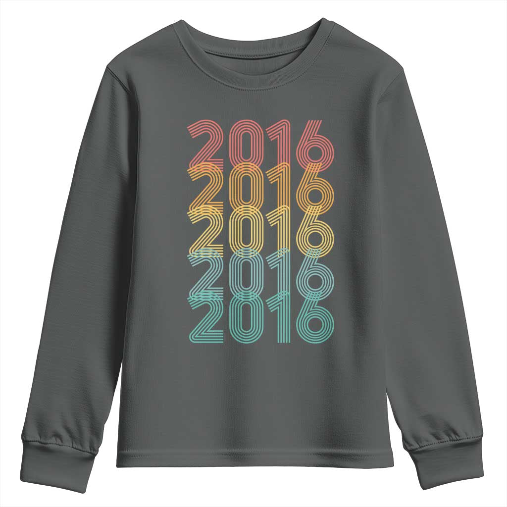 10th Birthday Youth Sweatshirt Vintage 2016 Retro 10 Years Old Birthday