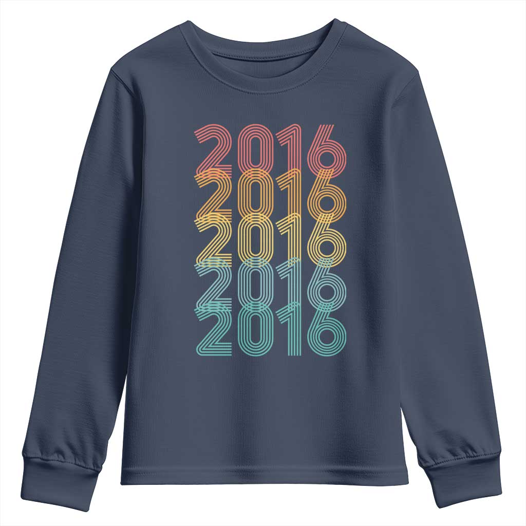10th Birthday Youth Sweatshirt Vintage 2016 Retro 10 Years Old Birthday
