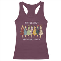 Women's Rights Vary By State Men's Rights Don't Feminist Racerback Tank Top