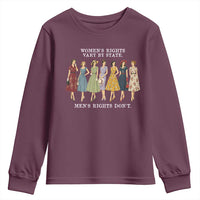 Women's Rights Vary By State Men's Rights Don't Feminist Youth Sweatshirt