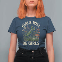 Girls Will Be Will Girls Praying Mantis Feminist Entomologist T Shirt For Women