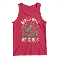 Girls Will Be Will Girls Praying Mantis Feminist Entomologist Tank Top