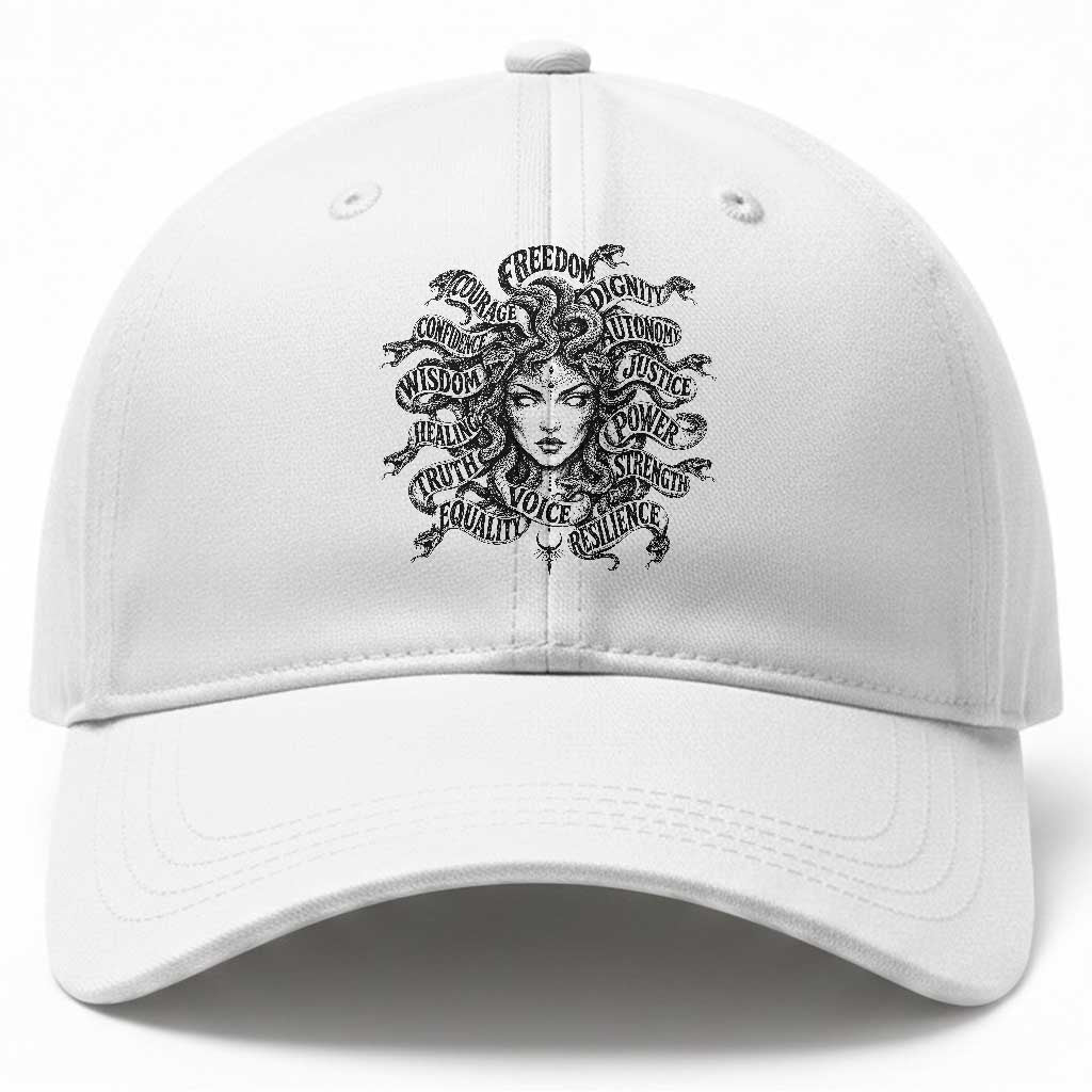 Feminist Medusa Power Snake Wisdom Equality Goth Baseball Cap