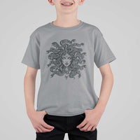 Feminist Medusa Power Snake Wisdom Equality Goth T Shirt For Kid