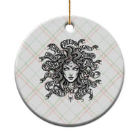 Feminist Medusa Power Snake Wisdom Equality Goth Ceramic Ornament