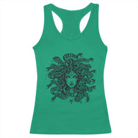 Feminist Medusa Power Snake Wisdom Equality Goth Racerback Tank Top