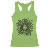 Feminist Medusa Power Snake Wisdom Equality Goth Racerback Tank Top