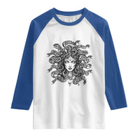 Feminist Medusa Power Snake Wisdom Equality Goth Raglan Shirt