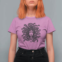 Feminist Medusa Power Snake Wisdom Equality Goth T Shirt For Women