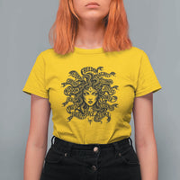 Feminist Medusa Power Snake Wisdom Equality Goth T Shirt For Women