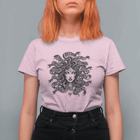 Feminist Medusa Power Snake Wisdom Equality Goth T Shirt For Women