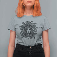 Feminist Medusa Power Snake Wisdom Equality Goth T Shirt For Women