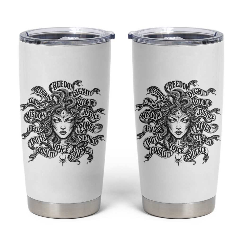 Feminist Medusa Power Snake Wisdom Equality Goth Tumbler Cup