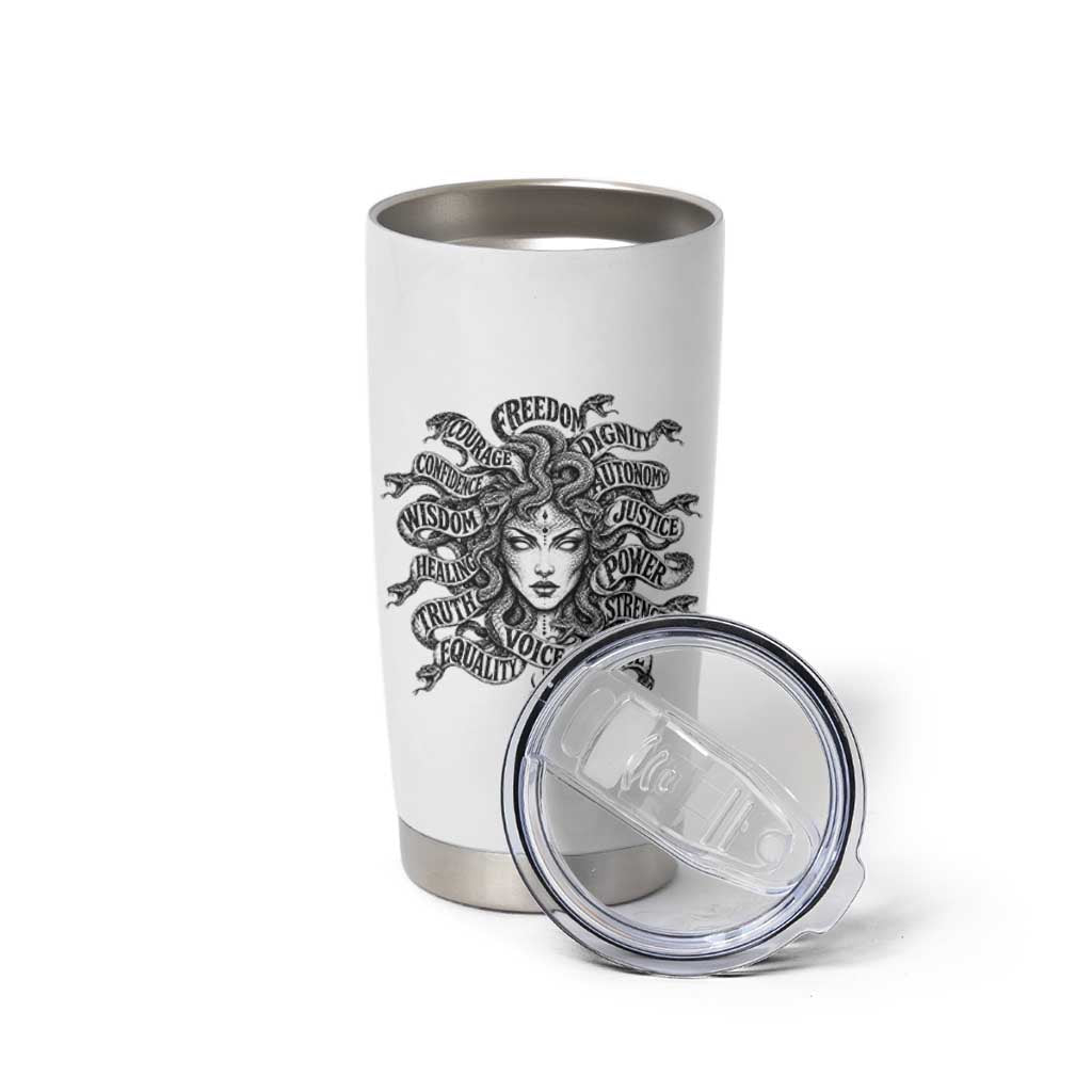Feminist Medusa Power Snake Wisdom Equality Goth Tumbler Cup