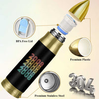 18th Birthday Bullet Tumbler Vintage 2008 Retro 18 Years Old Birthday