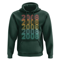 18th Birthday Hoodie Vintage 2008 Retro 18 Years Old Birthday