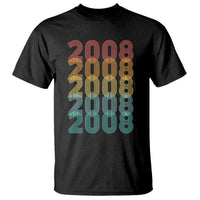 18th Birthday T Shirt Vintage 2008 Retro 18 Years Old Birthday