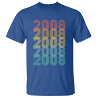 18th Birthday T Shirt Vintage 2008 Retro 18 Years Old Birthday
