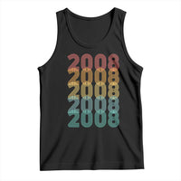 18th Birthday Tank Top Vintage 2008 Retro 18 Years Old Birthday