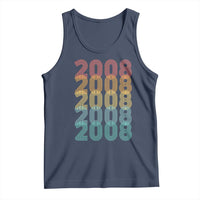 18th Birthday Tank Top Vintage 2008 Retro 18 Years Old Birthday
