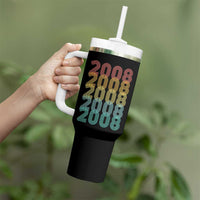 18th Birthday Tumbler With Handle Vintage 2008 Retro 18 Years Old Birthday