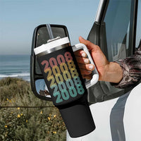 18th Birthday Tumbler With Handle Vintage 2008 Retro 18 Years Old Birthday