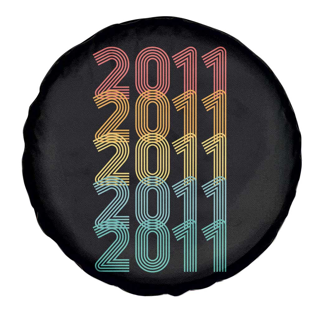 15th Birthday Spare Tire Cover Vintage 2011 Retro 15 Years Old Birthday