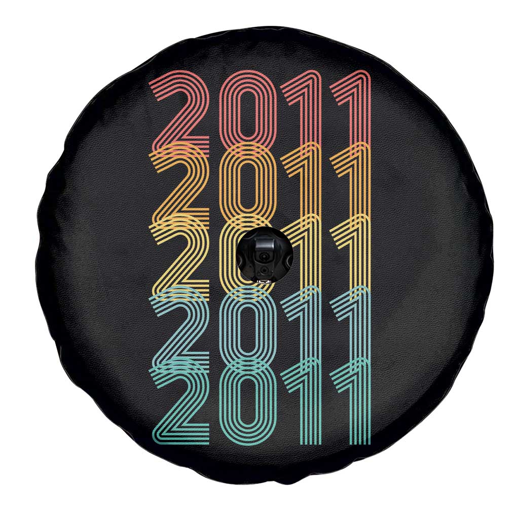 15th Birthday Spare Tire Cover Vintage 2011 Retro 15 Years Old Birthday
