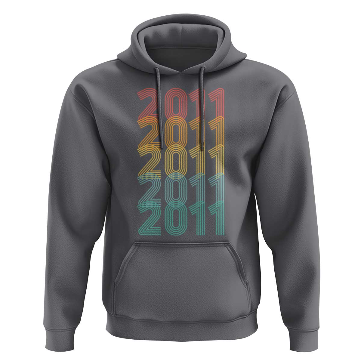 15th Birthday Hoodie Vintage 2011 Retro 15 Years Old Birthday