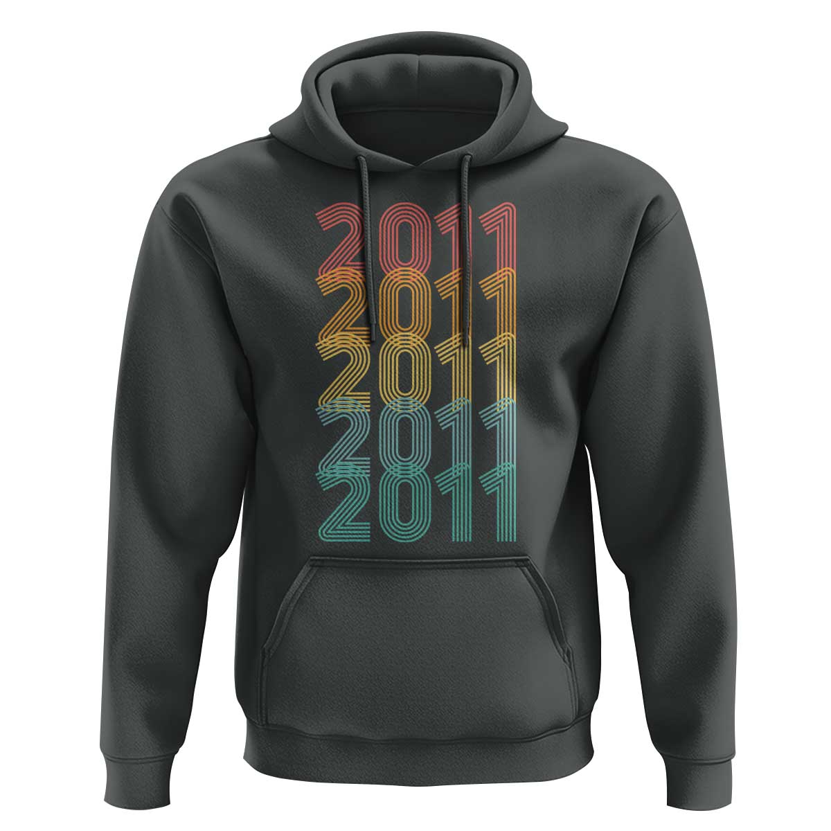 15th Birthday Hoodie Vintage 2011 Retro 15 Years Old Birthday