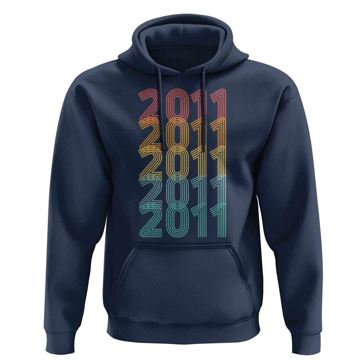 15th Birthday Hoodie Vintage 2011 Retro 15 Years Old Birthday