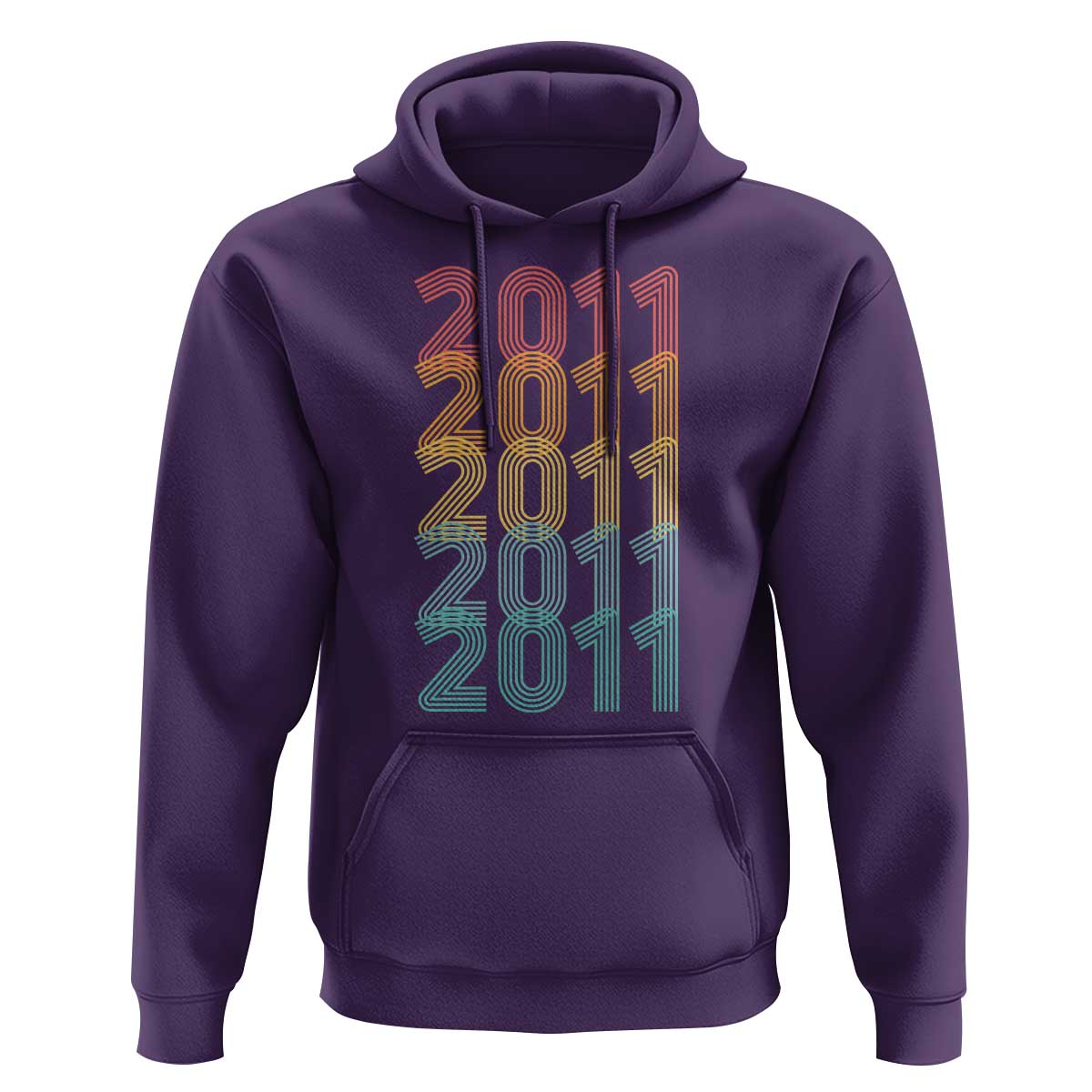 15th Birthday Hoodie Vintage 2011 Retro 15 Years Old Birthday