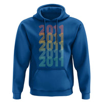 15th Birthday Hoodie Vintage 2011 Retro 15 Years Old Birthday