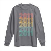 15th Birthday Long Sleeve Shirt Vintage 2011 Retro 15 Years Old Birthday