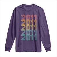 15th Birthday Long Sleeve Shirt Vintage 2011 Retro 15 Years Old Birthday
