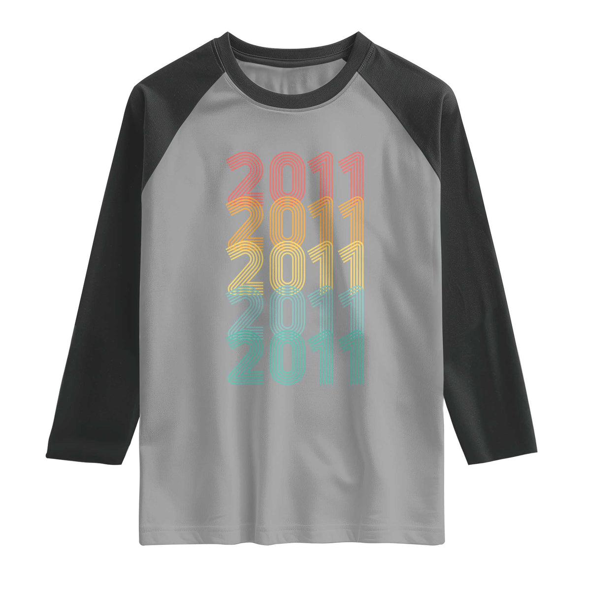 15th Birthday Raglan Shirt Vintage 2011 Retro 15 Years Old Birthday