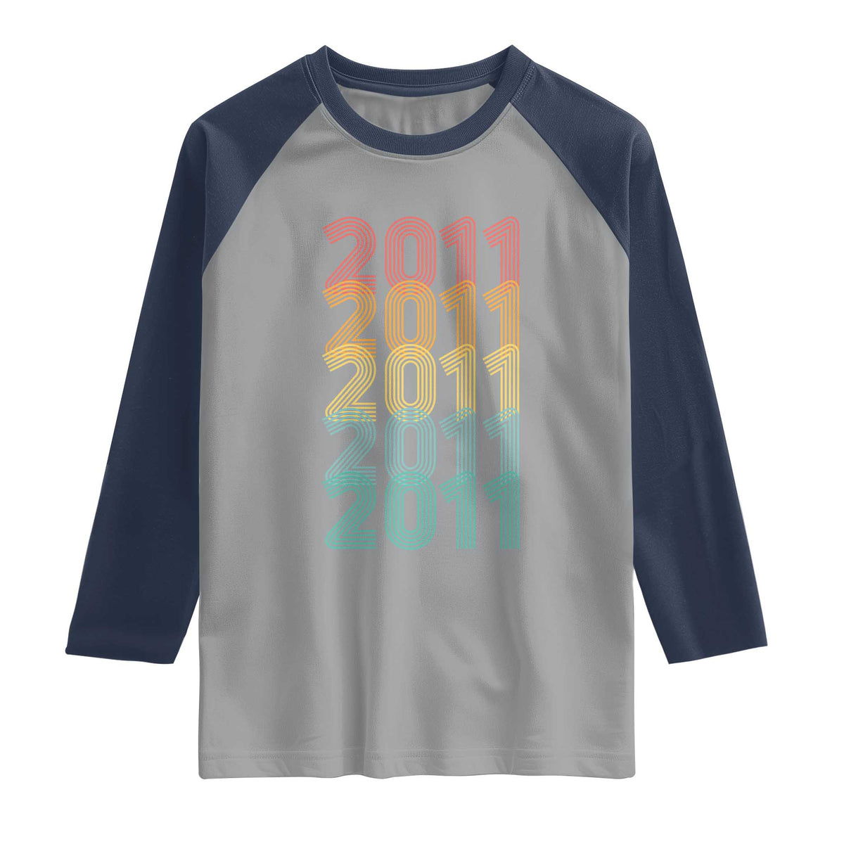 15th Birthday Raglan Shirt Vintage 2011 Retro 15 Years Old Birthday