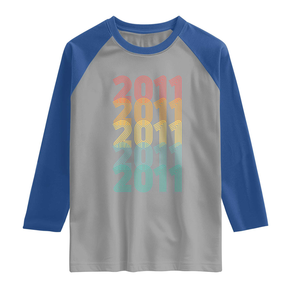 15th Birthday Raglan Shirt Vintage 2011 Retro 15 Years Old Birthday