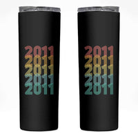 15th Birthday Skinny Tumbler Vintage 2011 Retro 15 Years Old Birthday