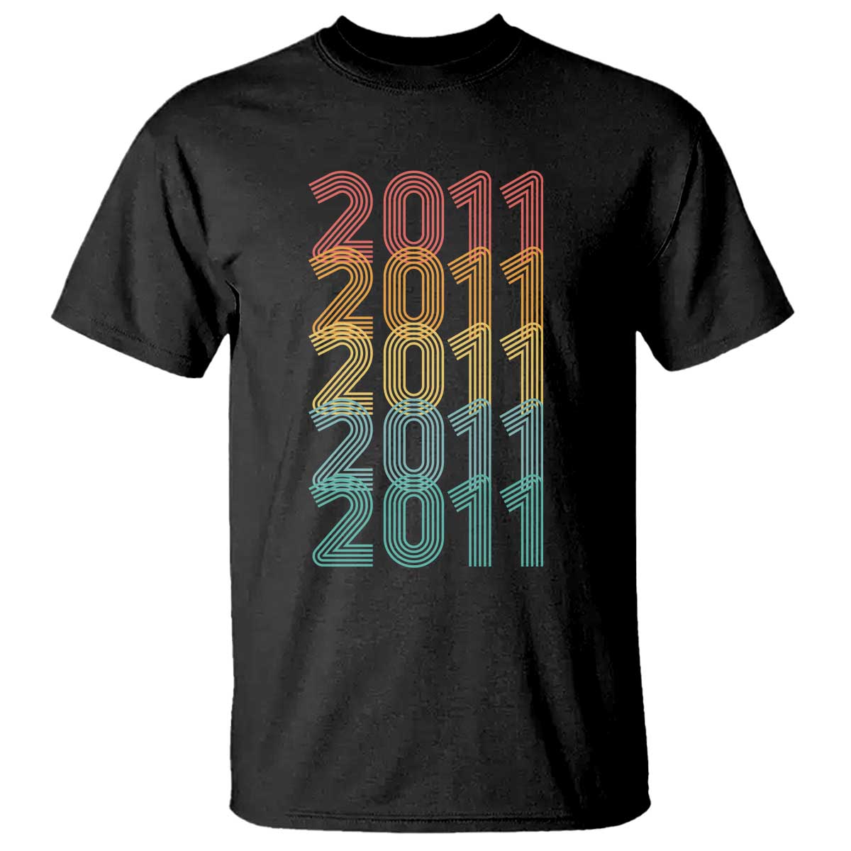 15th Birthday T Shirt Vintage 2011 Retro 15 Years Old Birthday