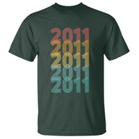 15th Birthday T Shirt Vintage 2011 Retro 15 Years Old Birthday