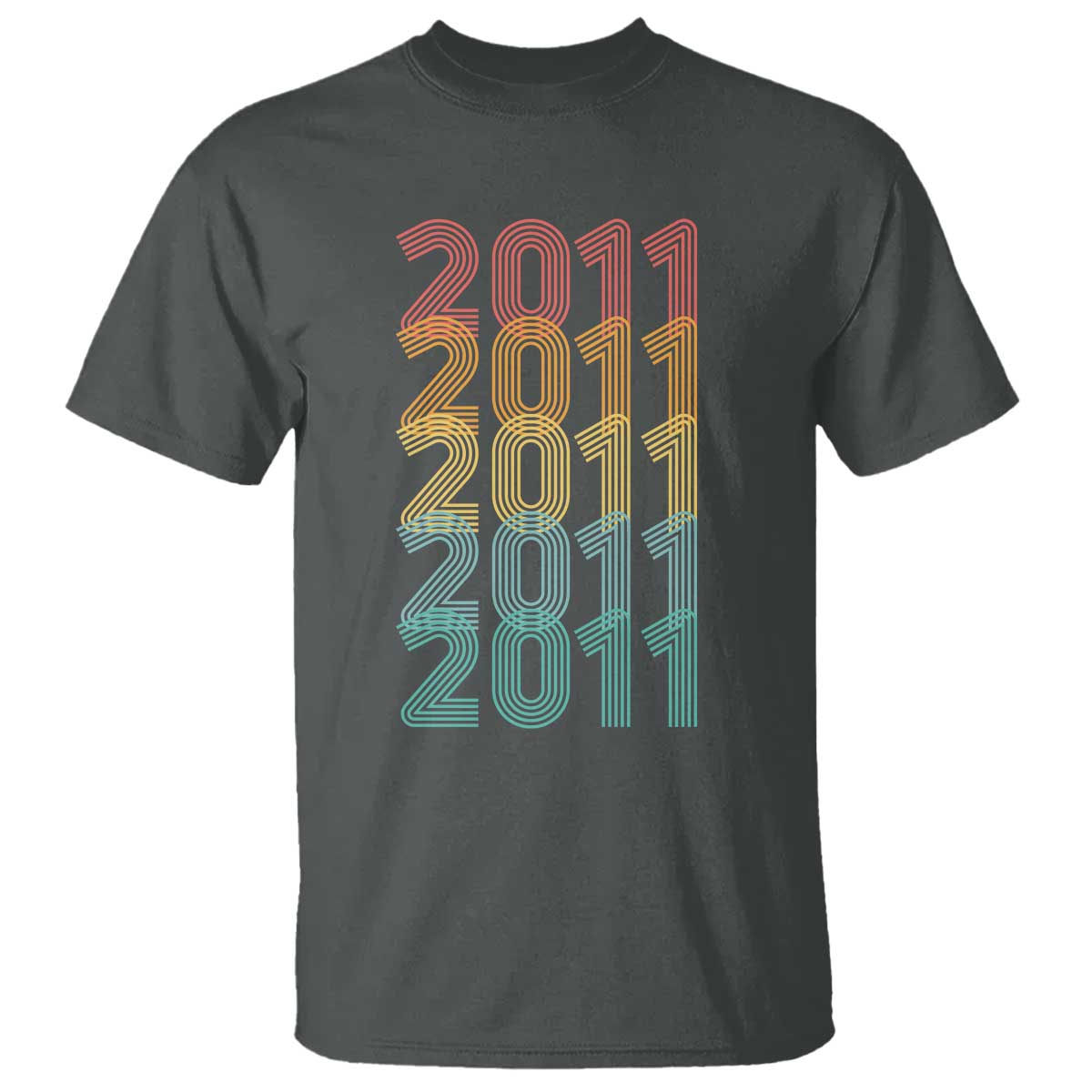 15th Birthday T Shirt Vintage 2011 Retro 15 Years Old Birthday